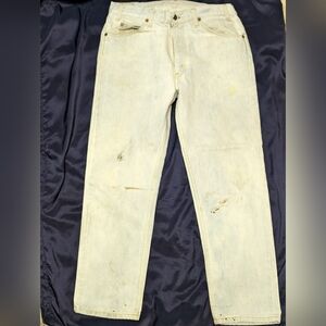 Vintage 1970s Distressed Orange Tab Levi's W34xL30